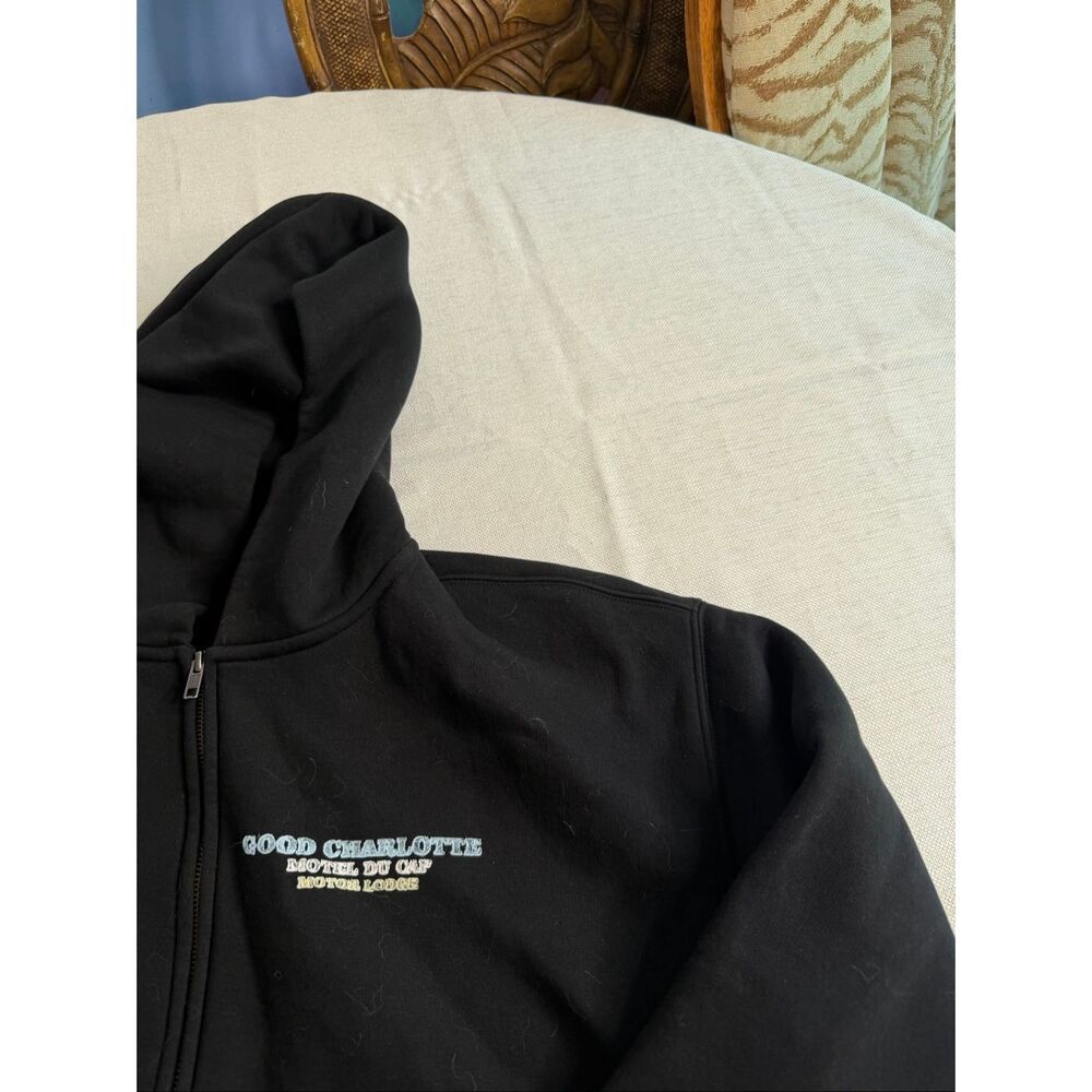 Good Charlotte Youth Of Our Nation Black Zip Up Hoodie AS Colour Relax Sz Large - Picture 3 of 10